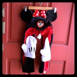 Disney Mouseketeer Furry Ears, Gloves, Scarf set